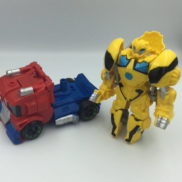 Transformers Playskool Rescue Bots Prime and Bumblebee Dinosaur Toys - Picture 2 of 7